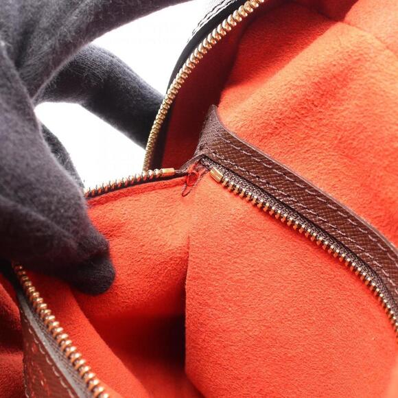 LOUIS VUITTON Authentic Brown Damier Leather Bag - Picture 6 of 7